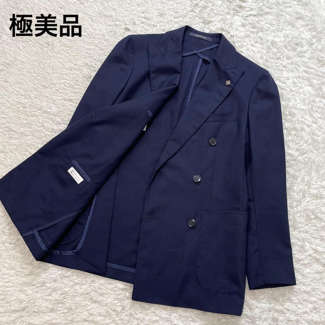 美品✨タリアトーレ ダブルブレスト テーラードジャケット ネイビー 44
