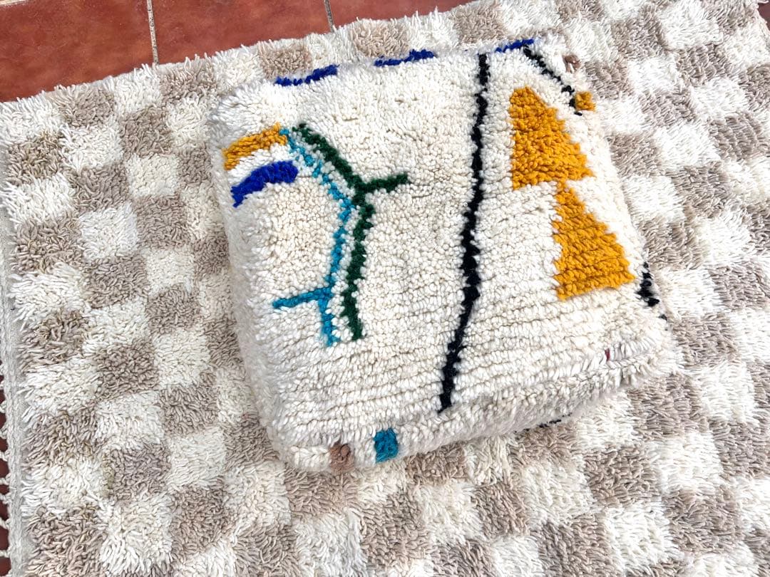 モロッコ　プフ　2点pouf アジラル　オットマン 　ラグ　135 138 モロッコ プフ pouf アジラル オットマン クッション 2 | Boawid