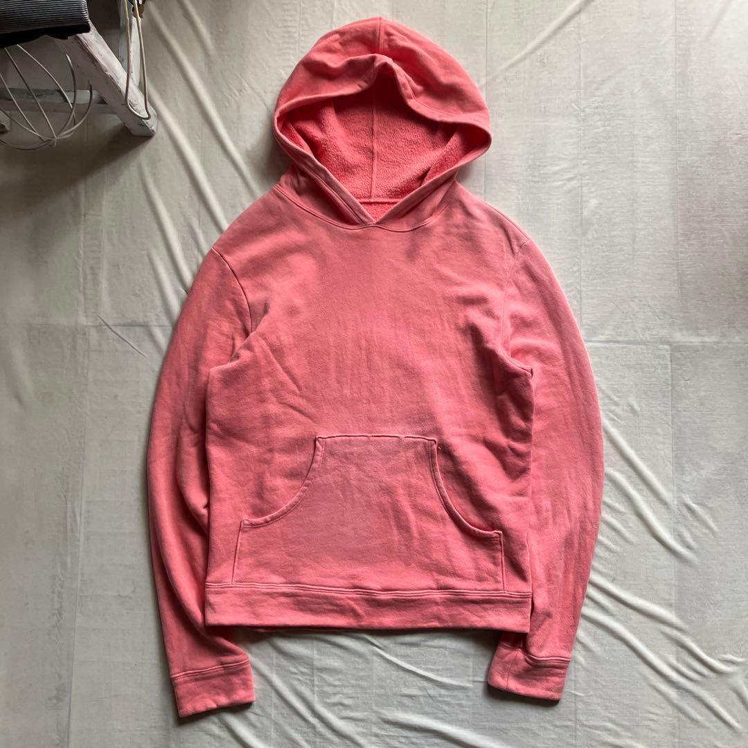 The Elder Statesman /pullover hoodie ピンク Hoodie wool lining #3004-56