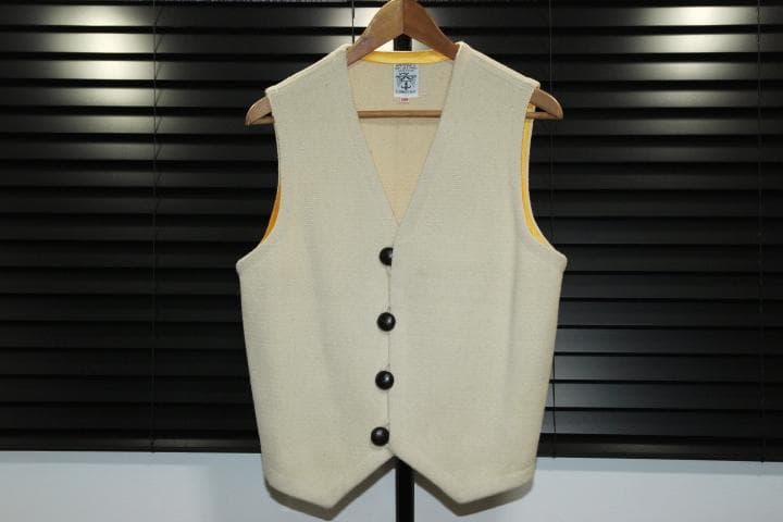 SHIPS 別注 ORTEGA'S オルテガ 無地 赤タグ ベスト ３８ 赤タグ』オルテガ チマヨ ORTEGA'S ウール ベスト 38 廃盤ベスト