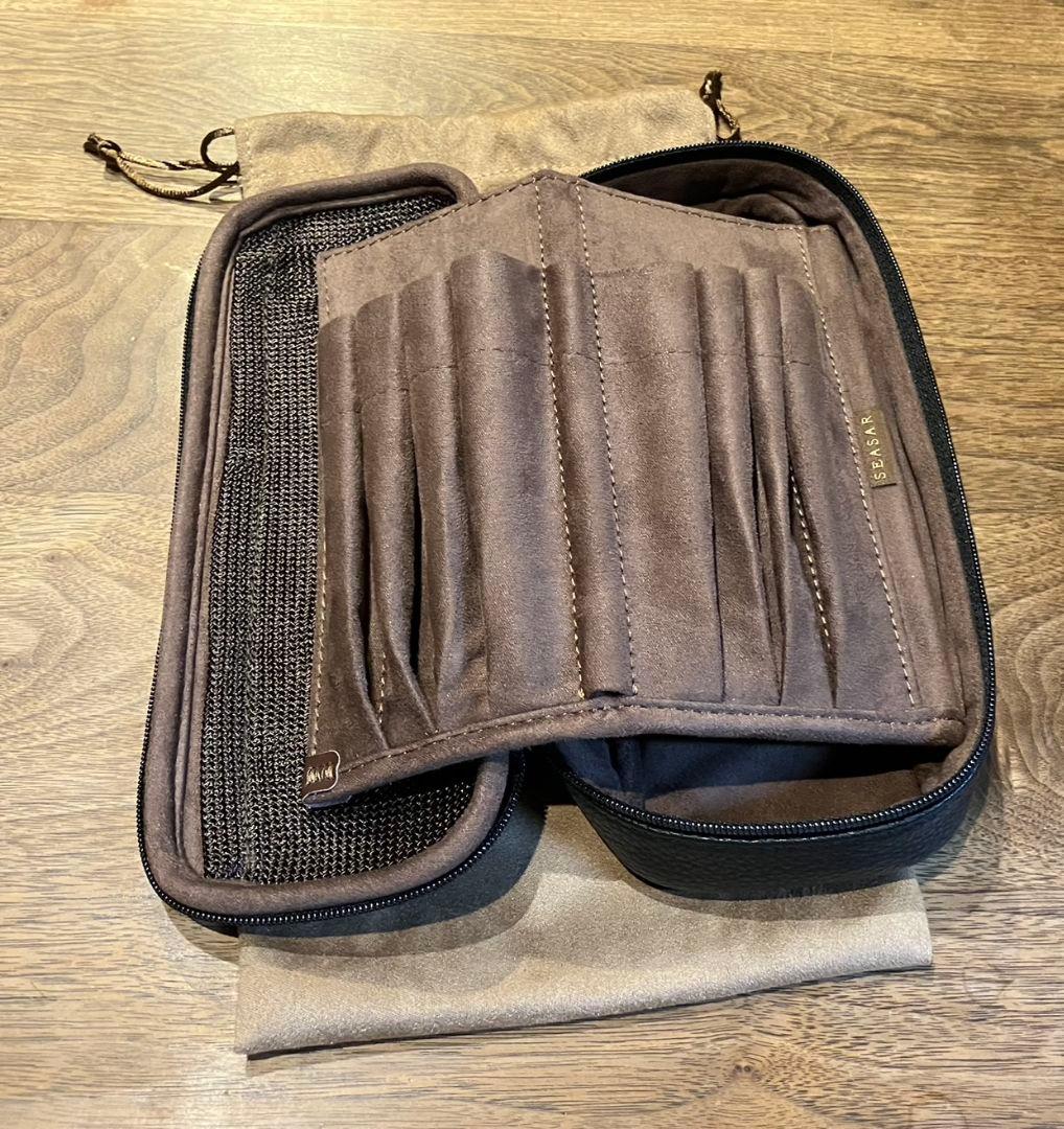 SEASAR OctFold ペンケース エンボスレザーブラック - メルカリ