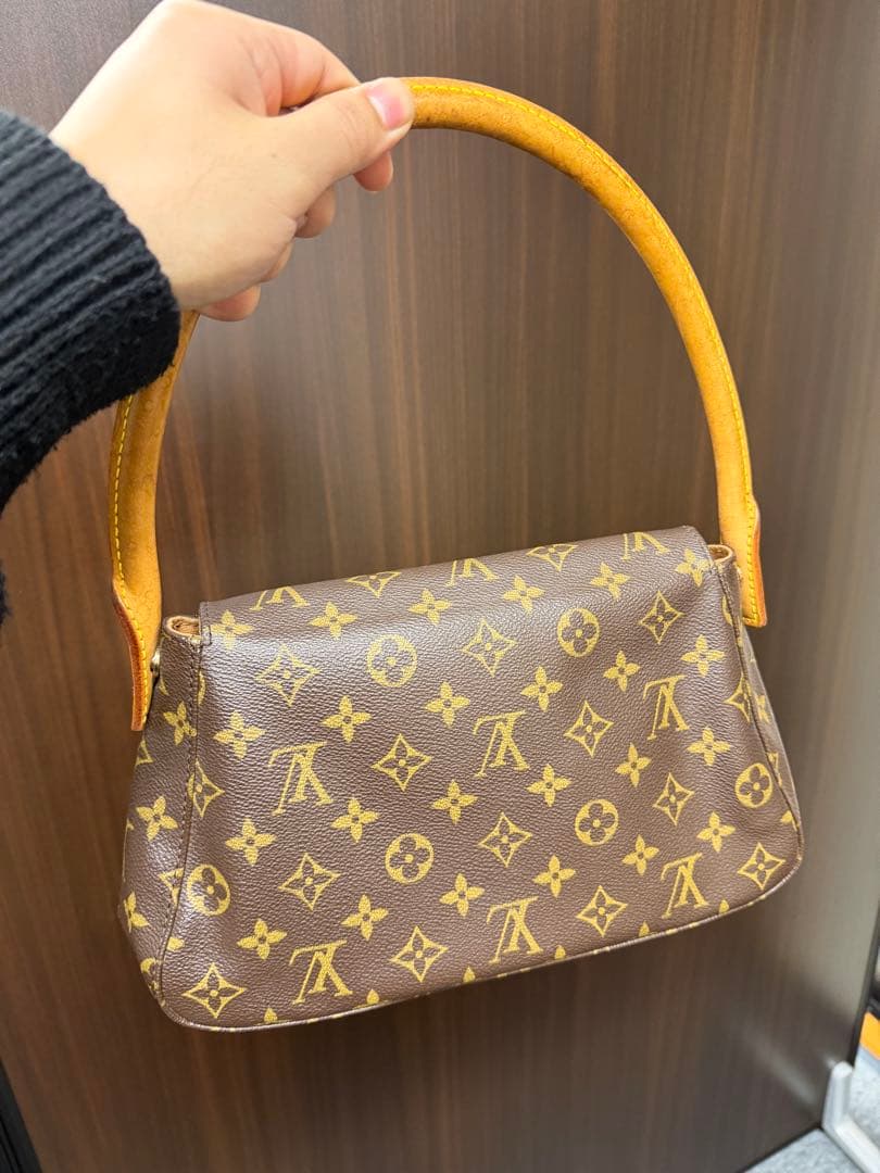 美品】LV ルイヴィトン モノグラムミニルーピング M11021 ハンドバッグ