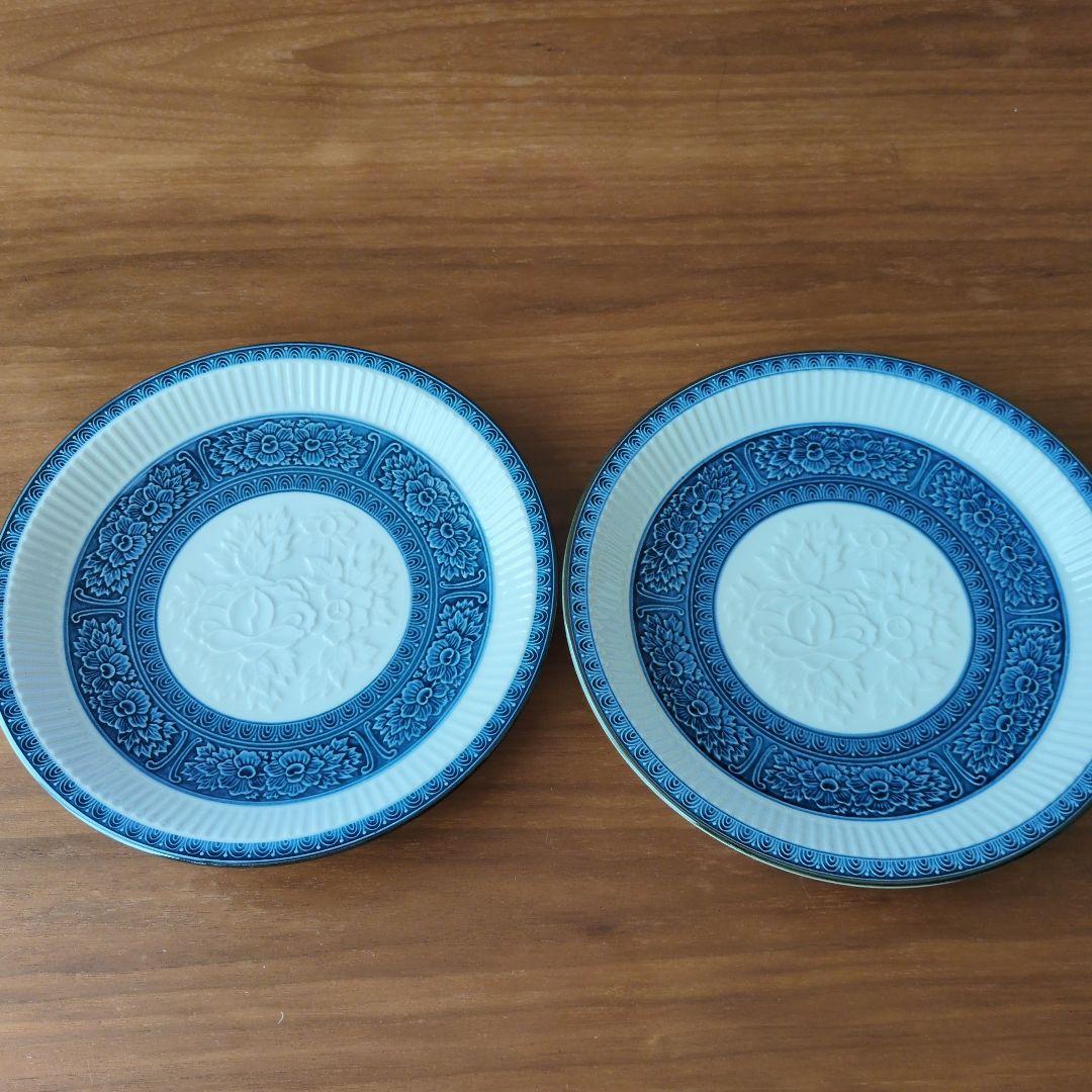 有田焼 青と白の花柄の皿 2枚セット 皿 - メルカリ