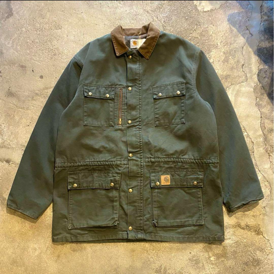 USA製 90's Carhartt/カーハート カバーオール カーキ Carhartt（カーハート） 古着 90's/90年代 Carhartt USA製