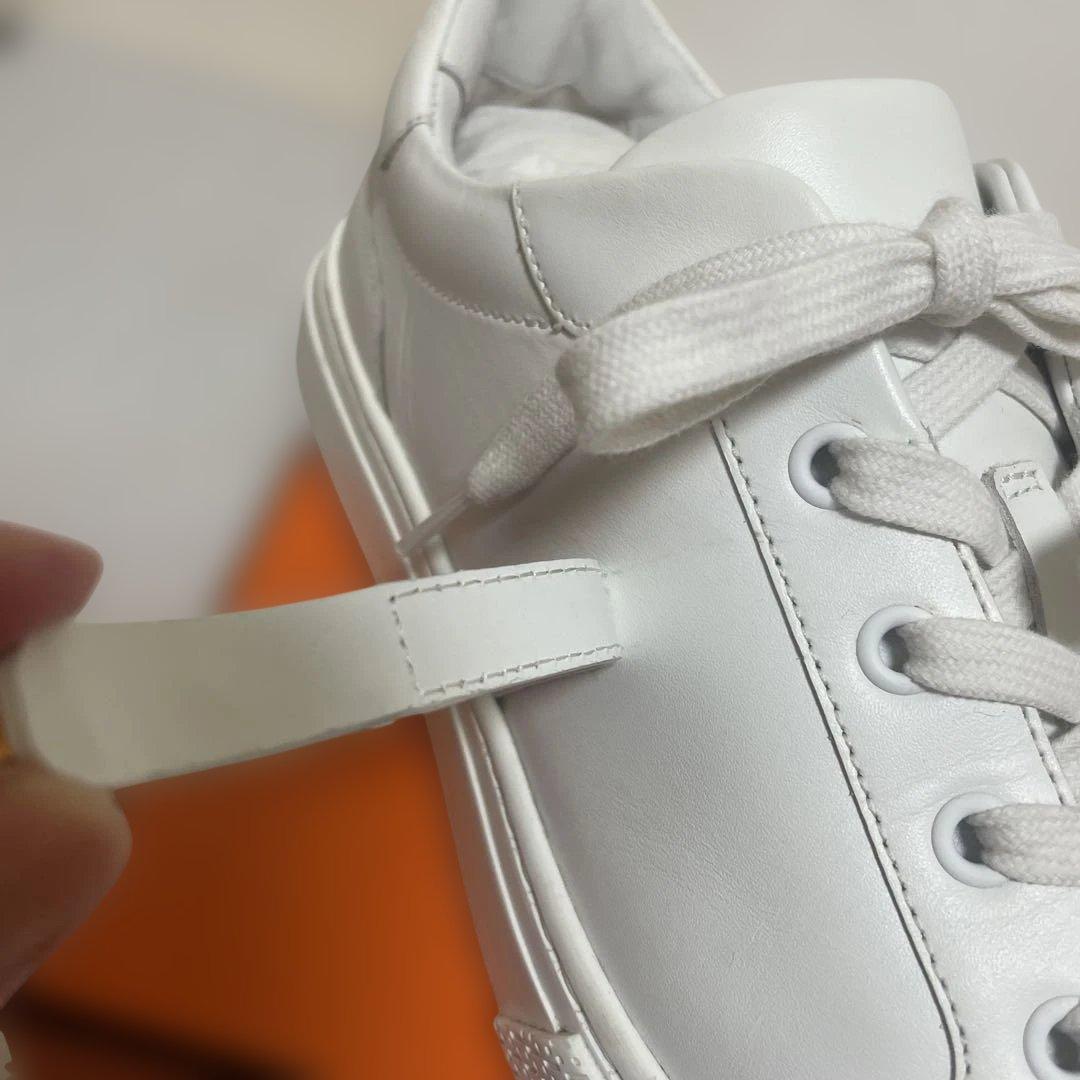 ☆HERMES☆デイ ケリーバックルピンクゴールドスニーカーサイズ37.5