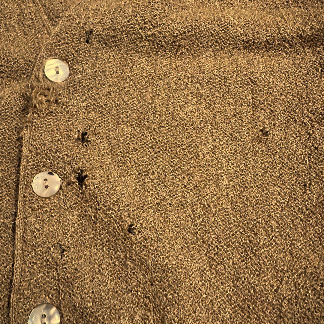 Pebble Baech カーディガン 60s アルパカ100% グランジ ボロ - メルカリ