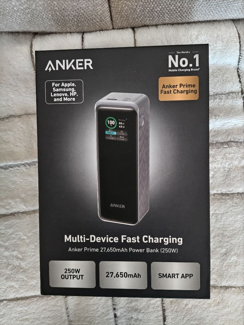 スマホアクセサリー Anker Prime Power Bank (27650mAh, 250W) Amazon.com: Anker Prime Power Bank, 27,650mAh 3-Port 250W Portable