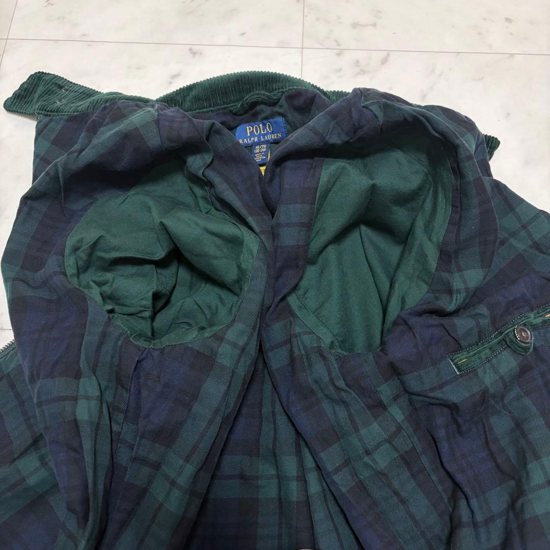 美品 ポロラルフローレン コーデュロイジャケット キツネ刺繍 深緑 L