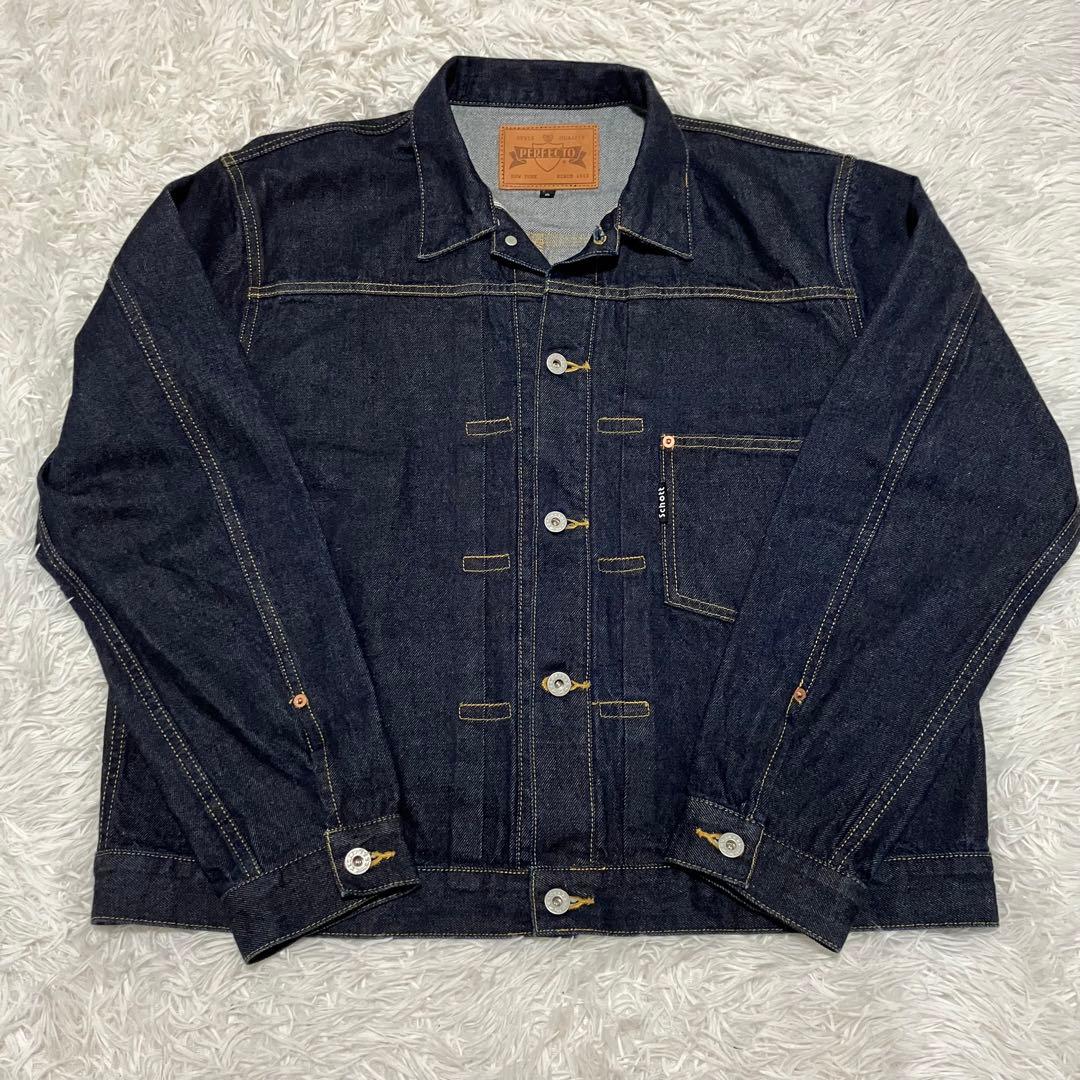ショット gジャン 大戦モデル ファースト1st デニムジャケット XL 濃紺