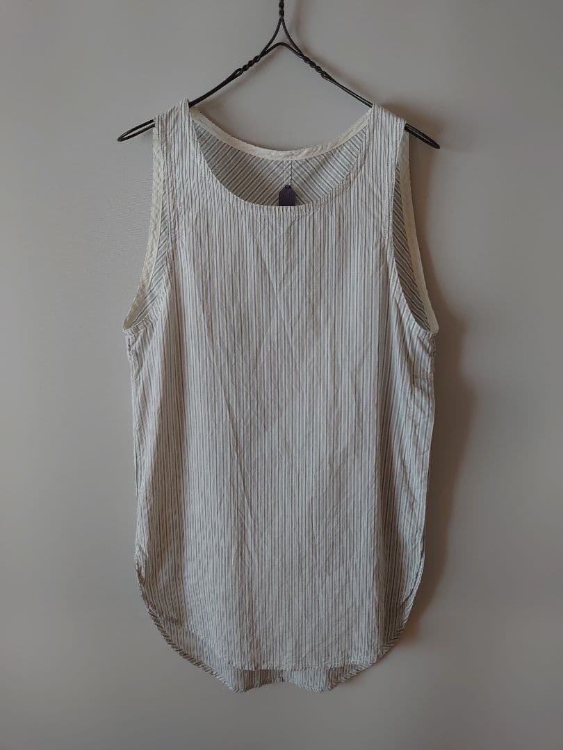 GEOFFREY B.SMALL／sleeveless shirt(stripe - メルカリ