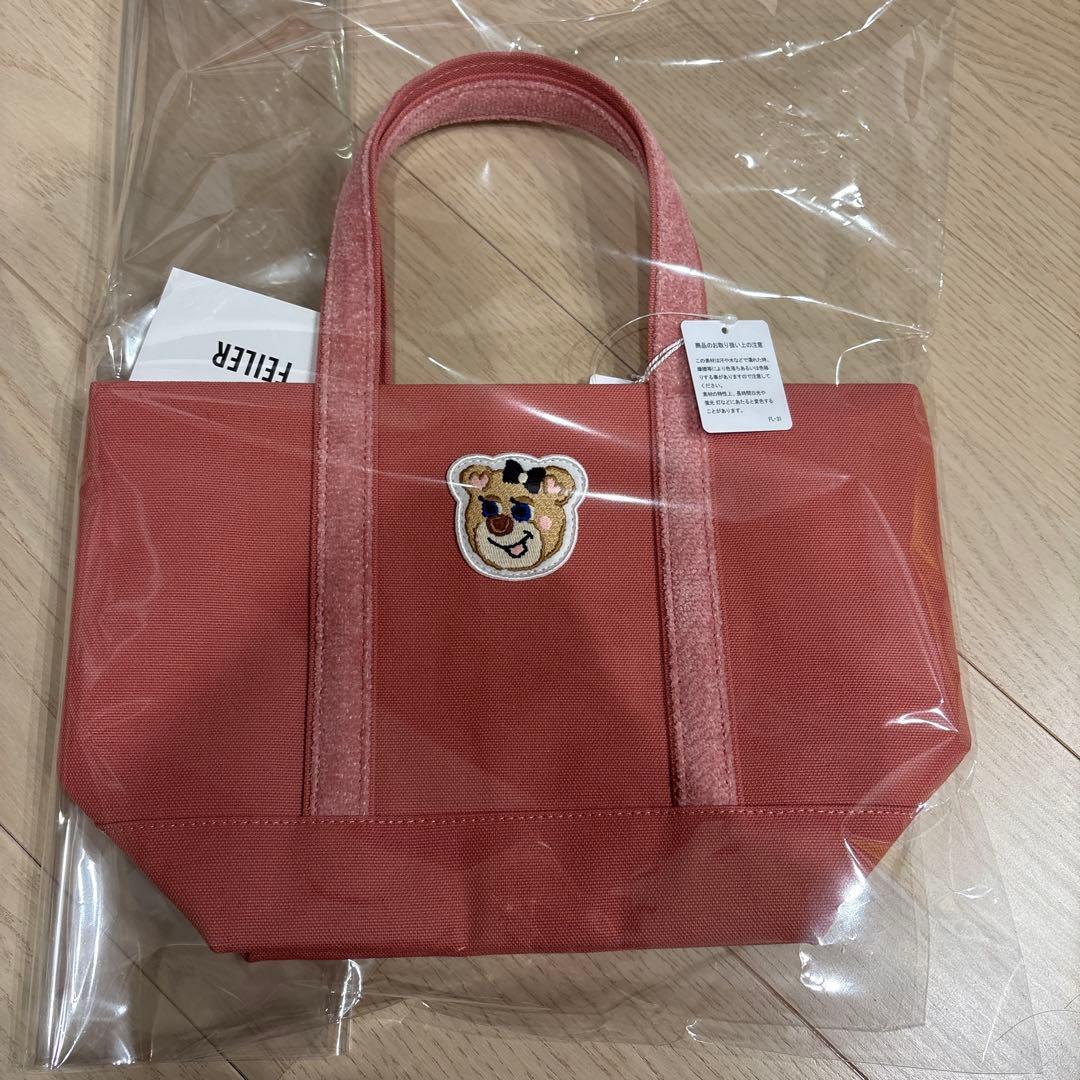 フェイラーオールドテディガール ワッペントートバッグ ピンク - メルカリ