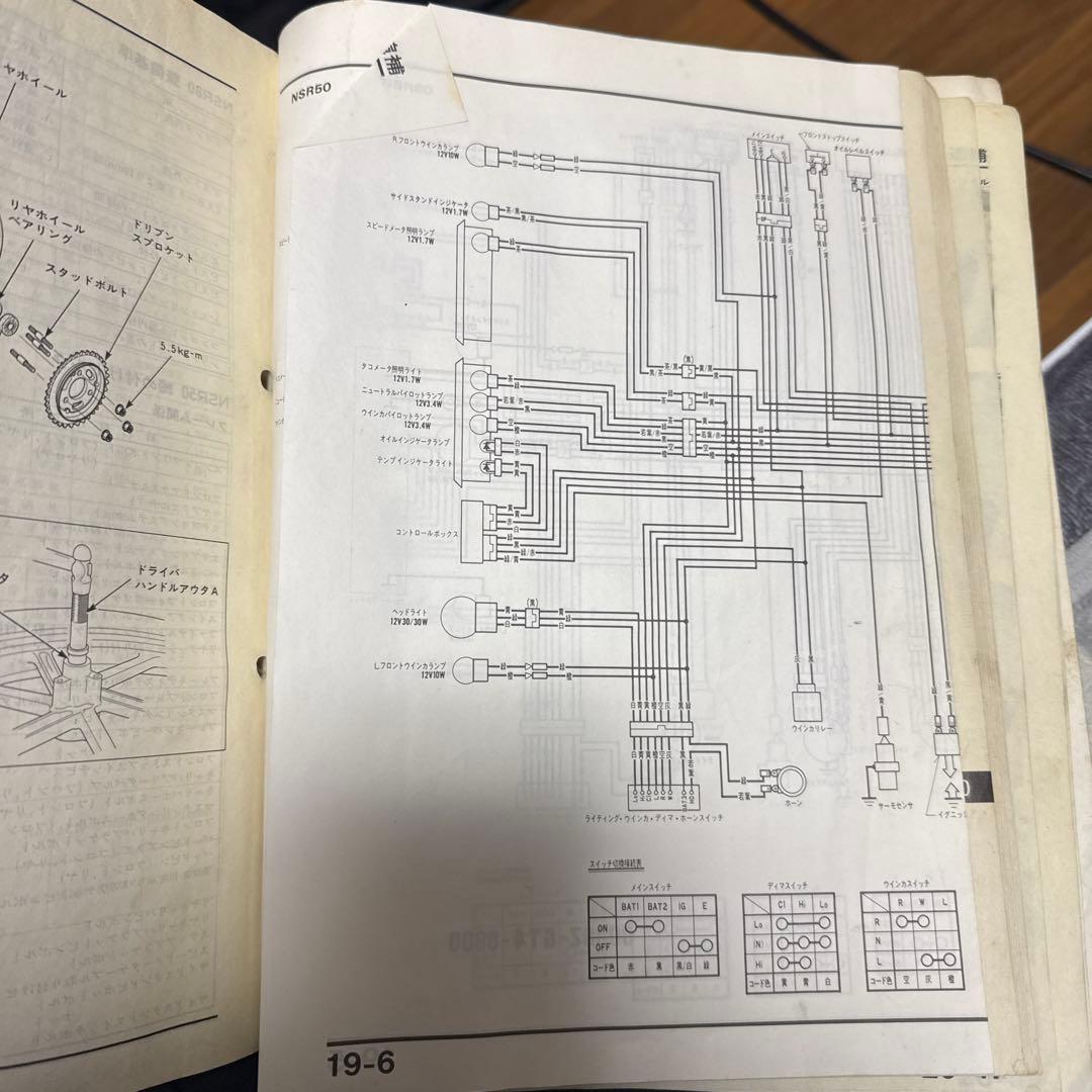 希少 nsr50 nsr80サービスマニュアル - メルカリ