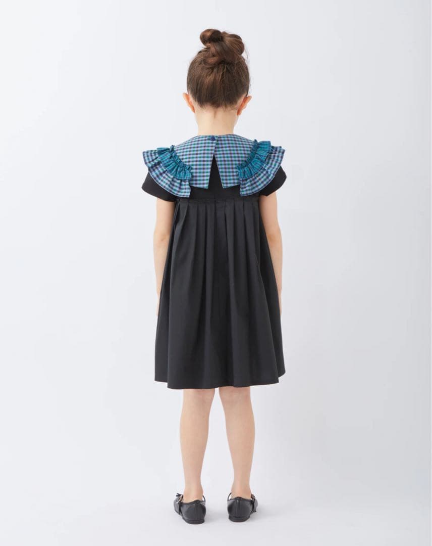 ファミリア 完売 再販無し 新品 付け襟 ファミリアチェック 親子コーデ