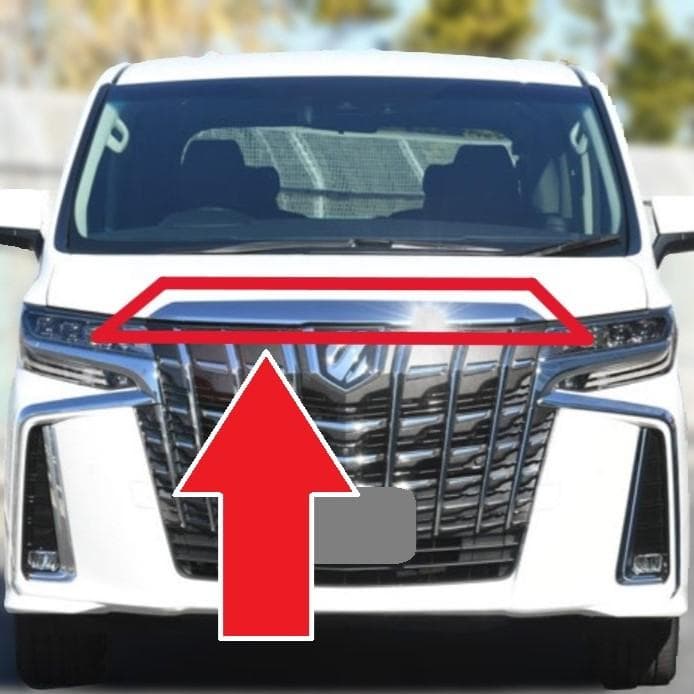 希少 新品 トヨタ アルファード 30 後期 ボンネット フード モール