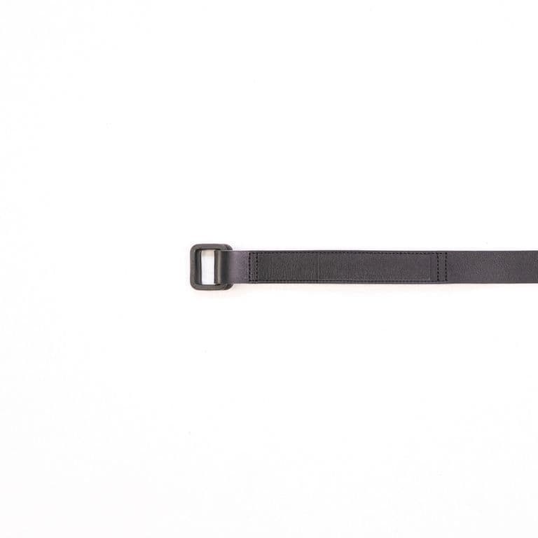 小物 ssstein - Leather rectangle buckle belt ssstein / シュタイン】LEATHER BELT(RECTANGLE BUCKLES) - BLACK