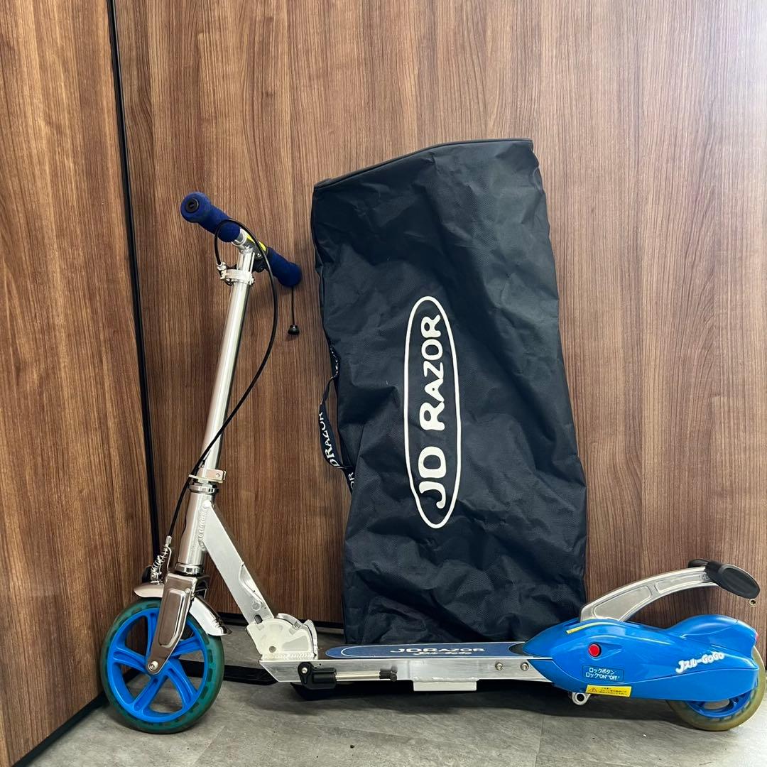 ブルー JD RAZOR JスルーGOGO キックボード ケース付き B140 - メルカリ