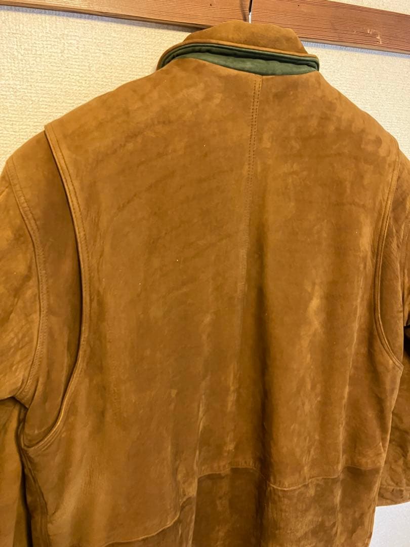 90s L.L.Bean ヌバックレザー カバーオール　USA製 シンサレート