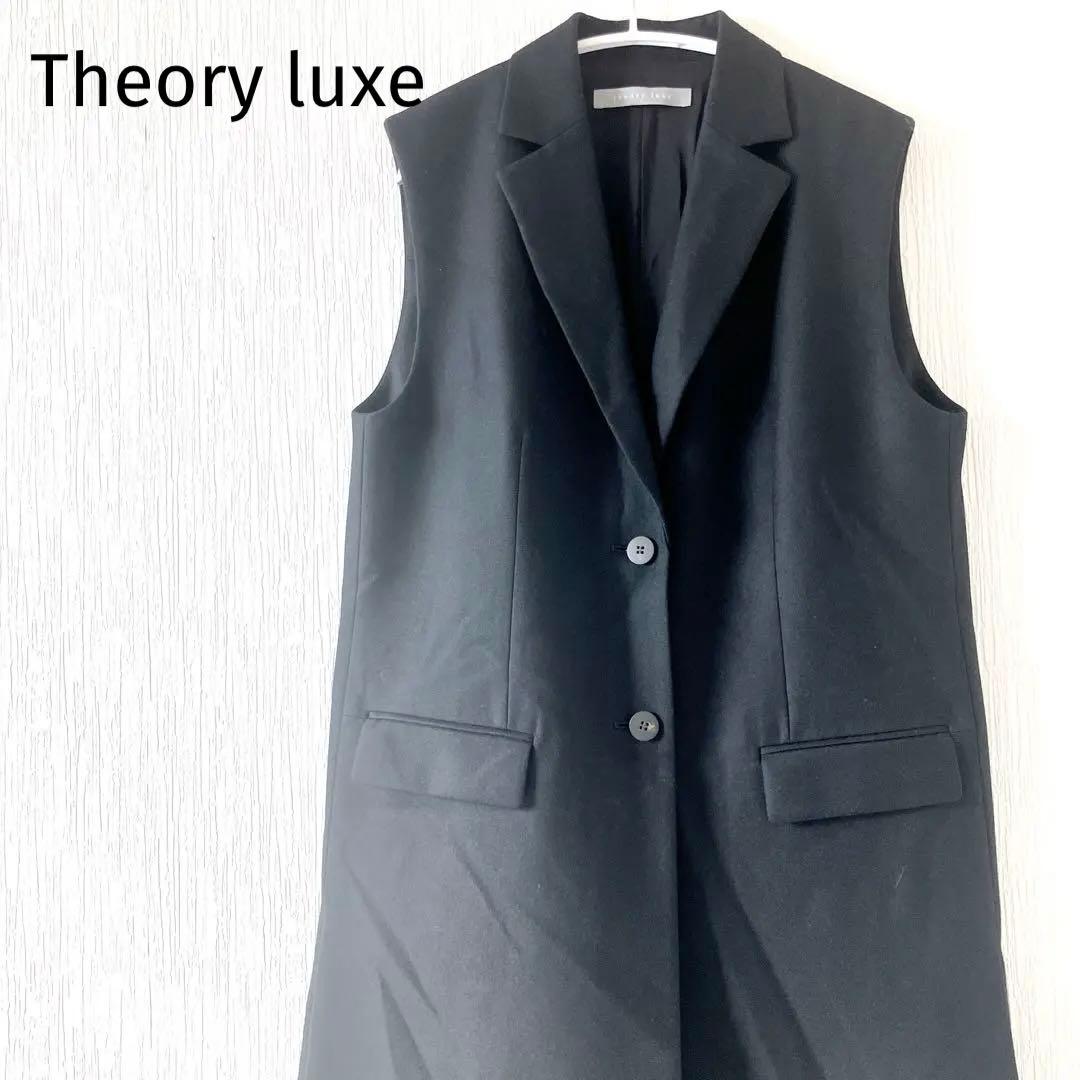 セオリーリュクス OLIN NEW SAXONY ロングジレ ブラック黒 38 - メルカリ