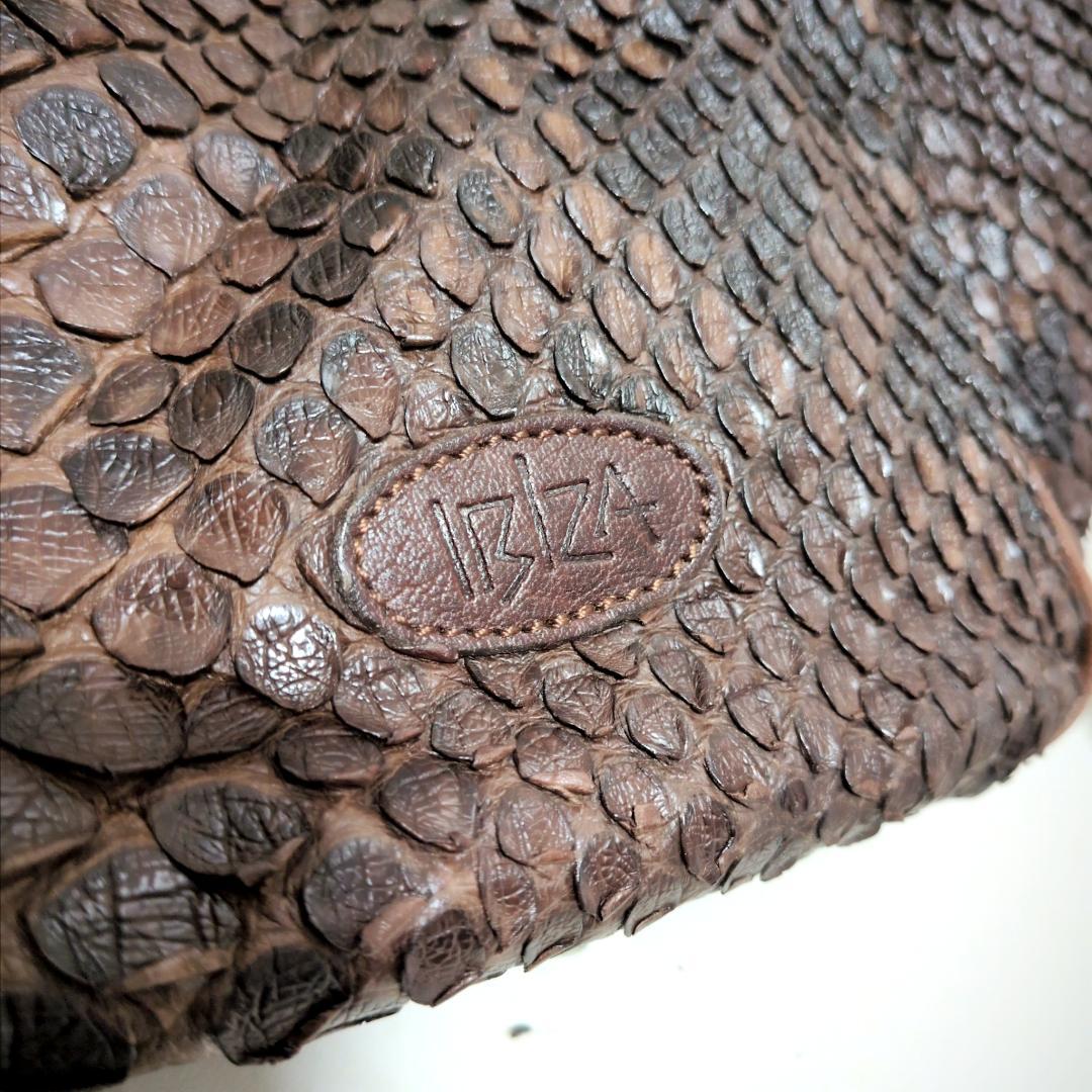 ☆IBIZA【イビサ】パイソン トートバッグ ダークブラウン 良品 レア