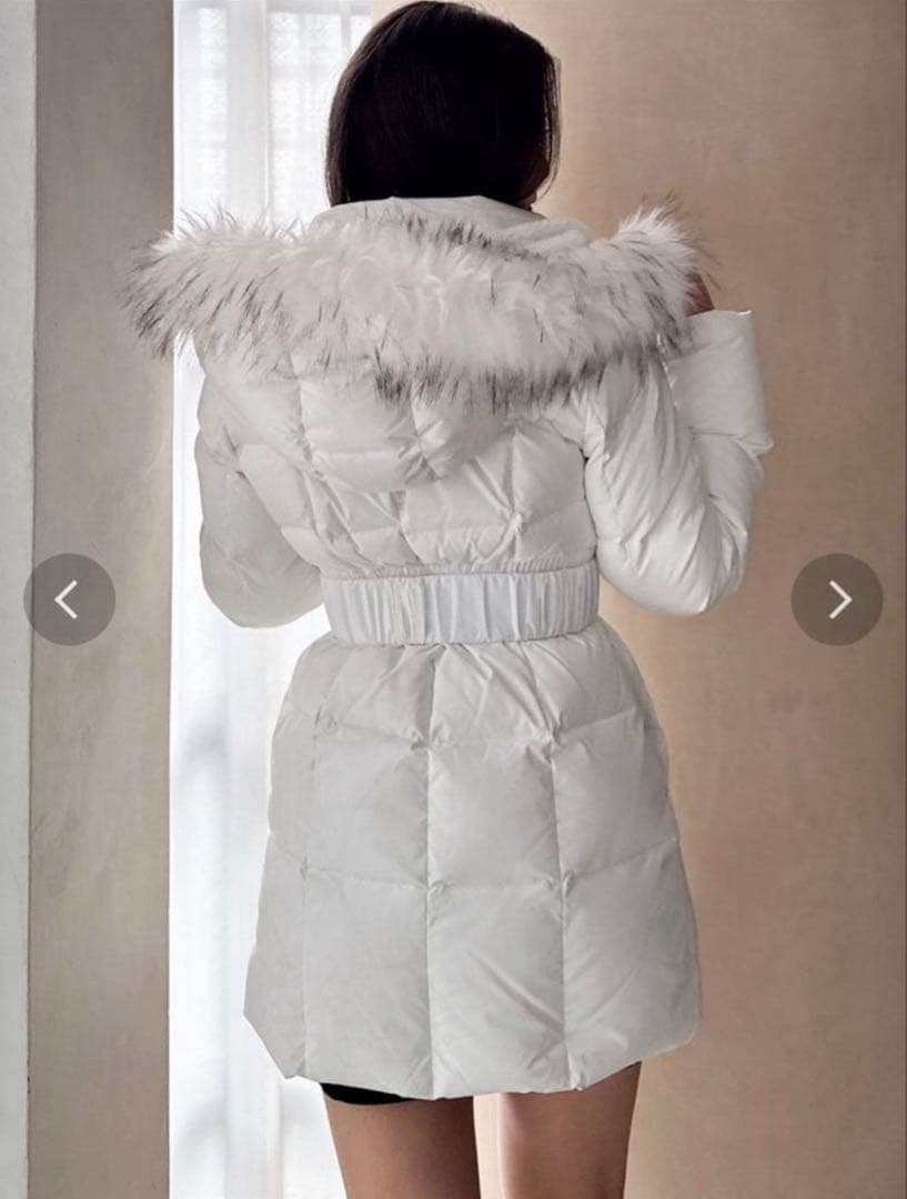 《希望金額受付中》gyda GDベルト付きロングダウンコート オフホワイト