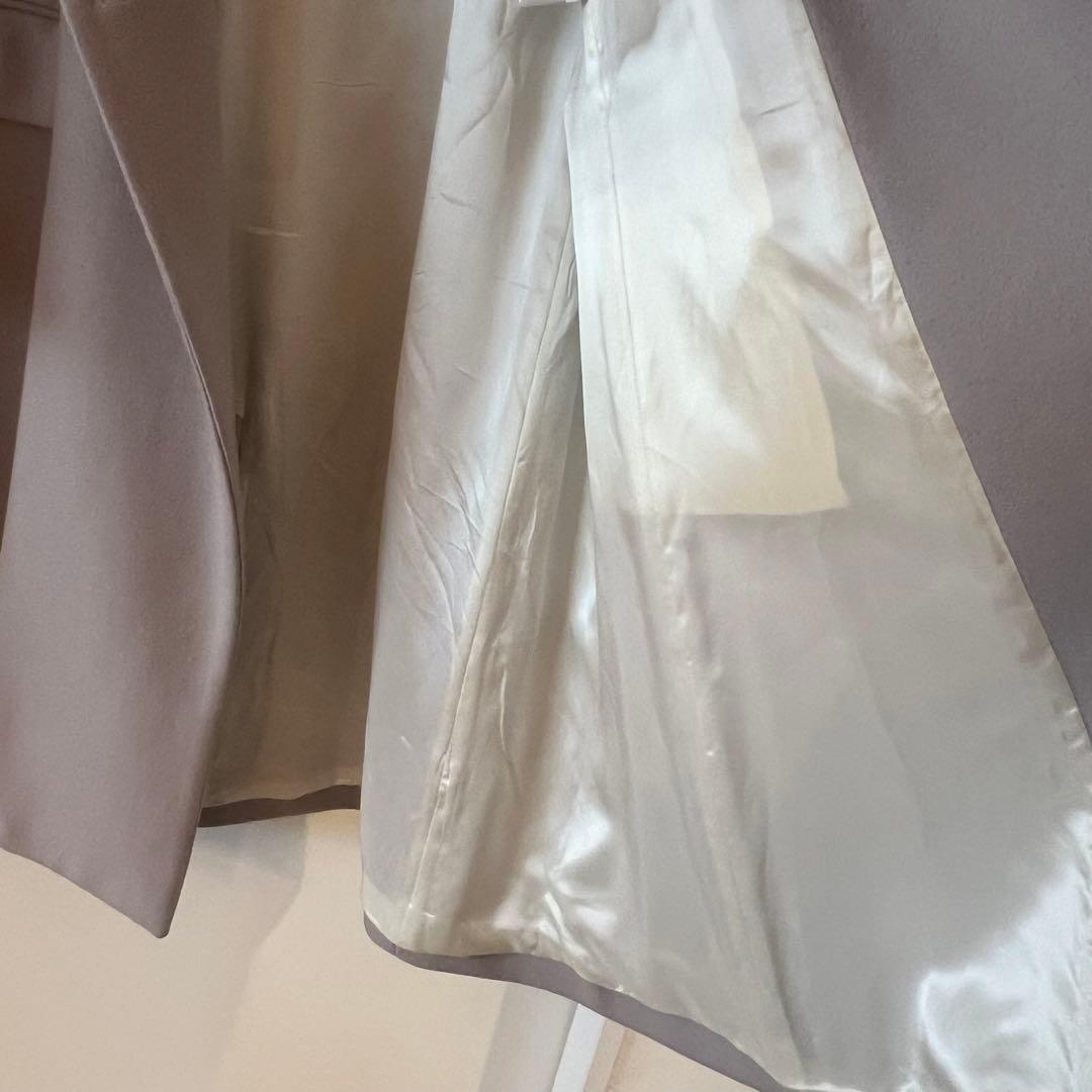 mm6 MM6 ダブルブレスト ロングコート 36 グレー アウター - メルカリ