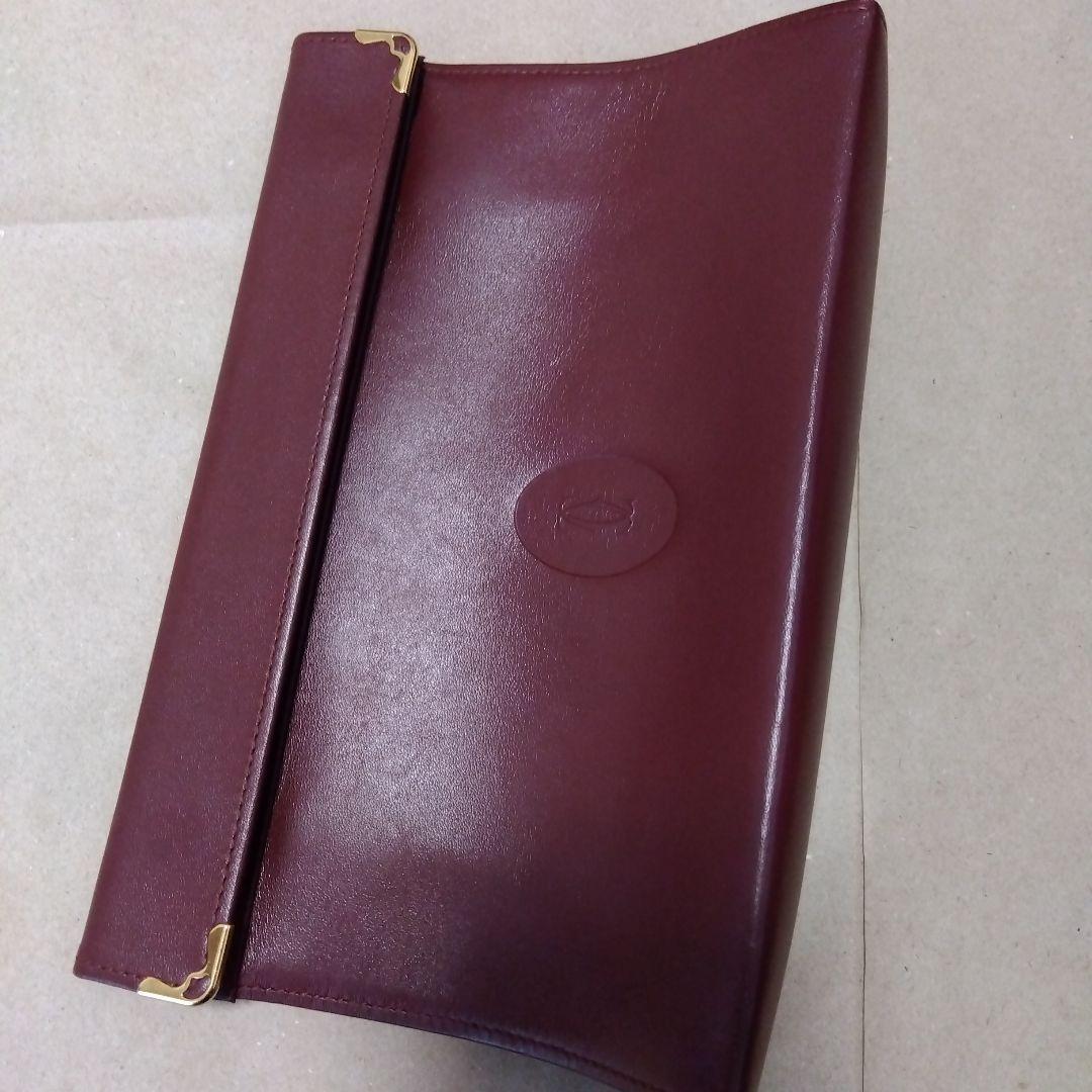 Cartier クラッチバッグ バーガンディ - メルカリ