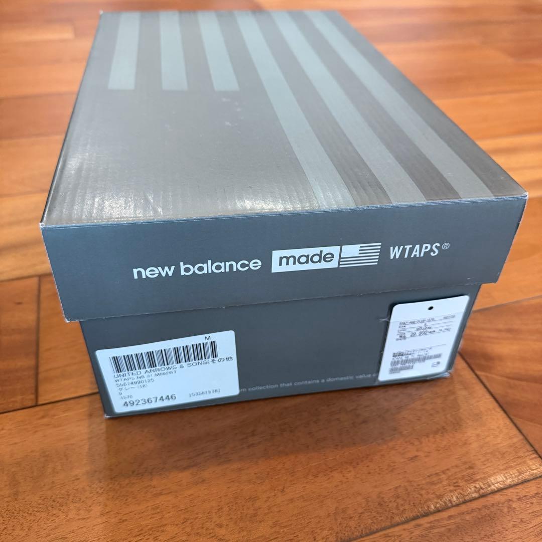 靴 WTAPS x New Balance 992 \"Gray\" 27cm