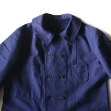 デッドストック フレンチモールスキン ダブルブレストワークジャケット