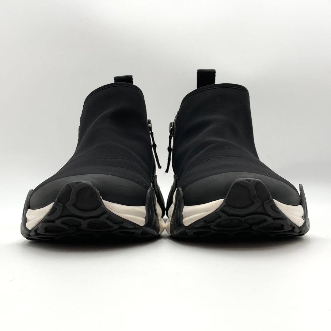 美品✨ MONCLER COMPASSOR ZIP スニーカー 厚底 黒 38 - メルカリ