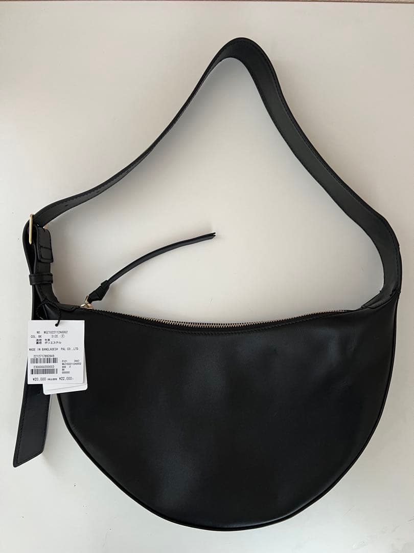 2.718 黒 ハーフムーン型 ショルダーバッグ relac（レーラック） ショルダーバッグ バッグ 「本革」3WAY ハーフ