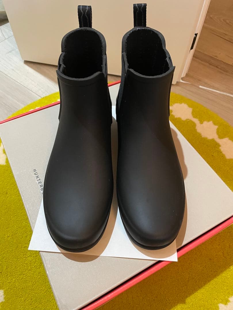 HUNTER リファインド チェルシー レインブーツ ハンター HUNTER 【レディース】リファインドチェルシーブーツ （BLK