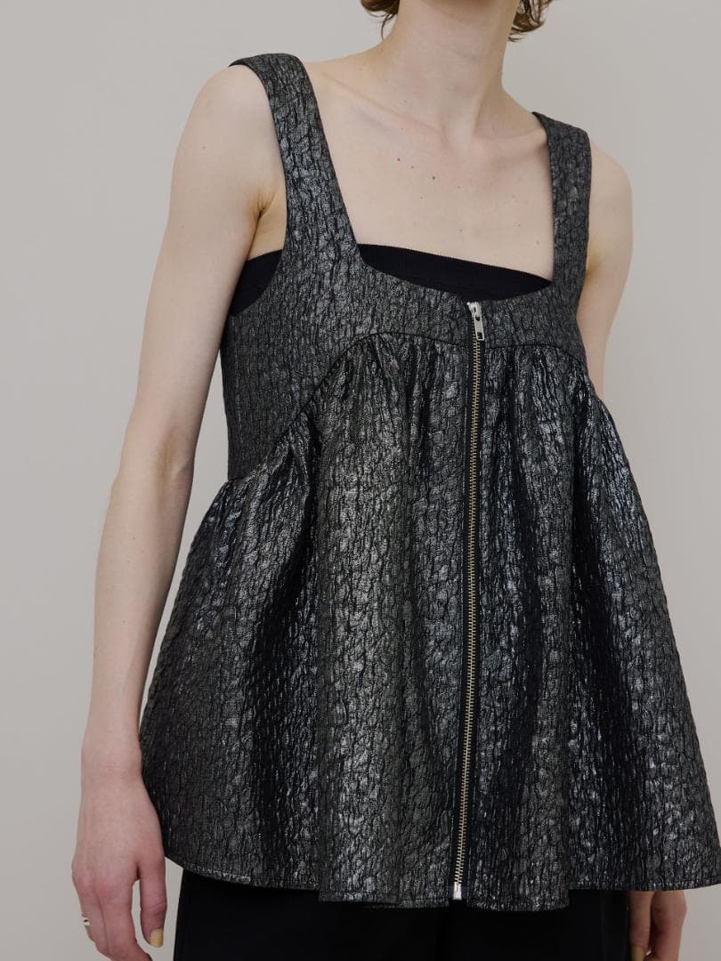 即日発送 新品 AMERI FOIL PRINT BABY TUNIC TOP Ameri（アメリ）の「FOIL PRINT BABY TUNIC TOP（Tシャツ/カットソー