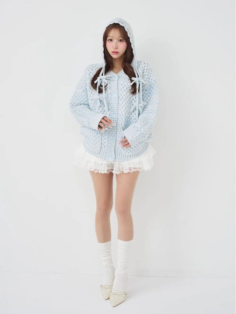 新品未開封 ダーリッチ アントルラックリボンニットボンネット