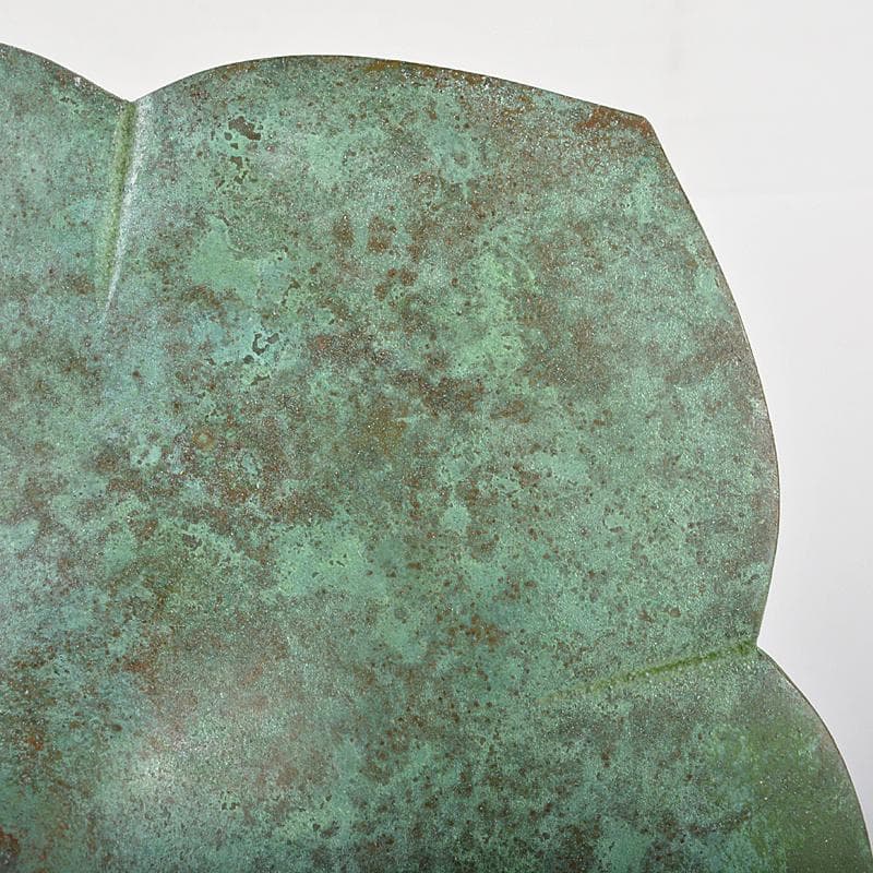 風炉師藤井宗喜作唐銅桔梗口花入共箱VR7191B