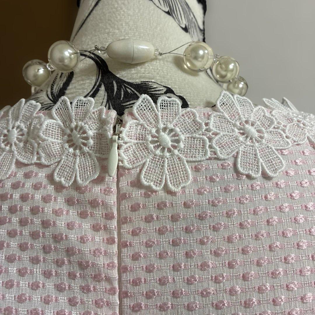 スーパービューティー☆44☆新品タグ付きお花レースとコサージュの