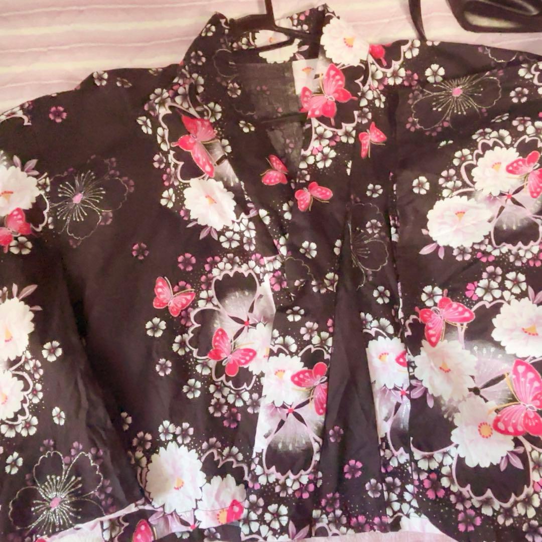 浴衣ドレス 大人 姫ギャル リボン帯セット 浴衣ドレス 大人 ピンク 姫