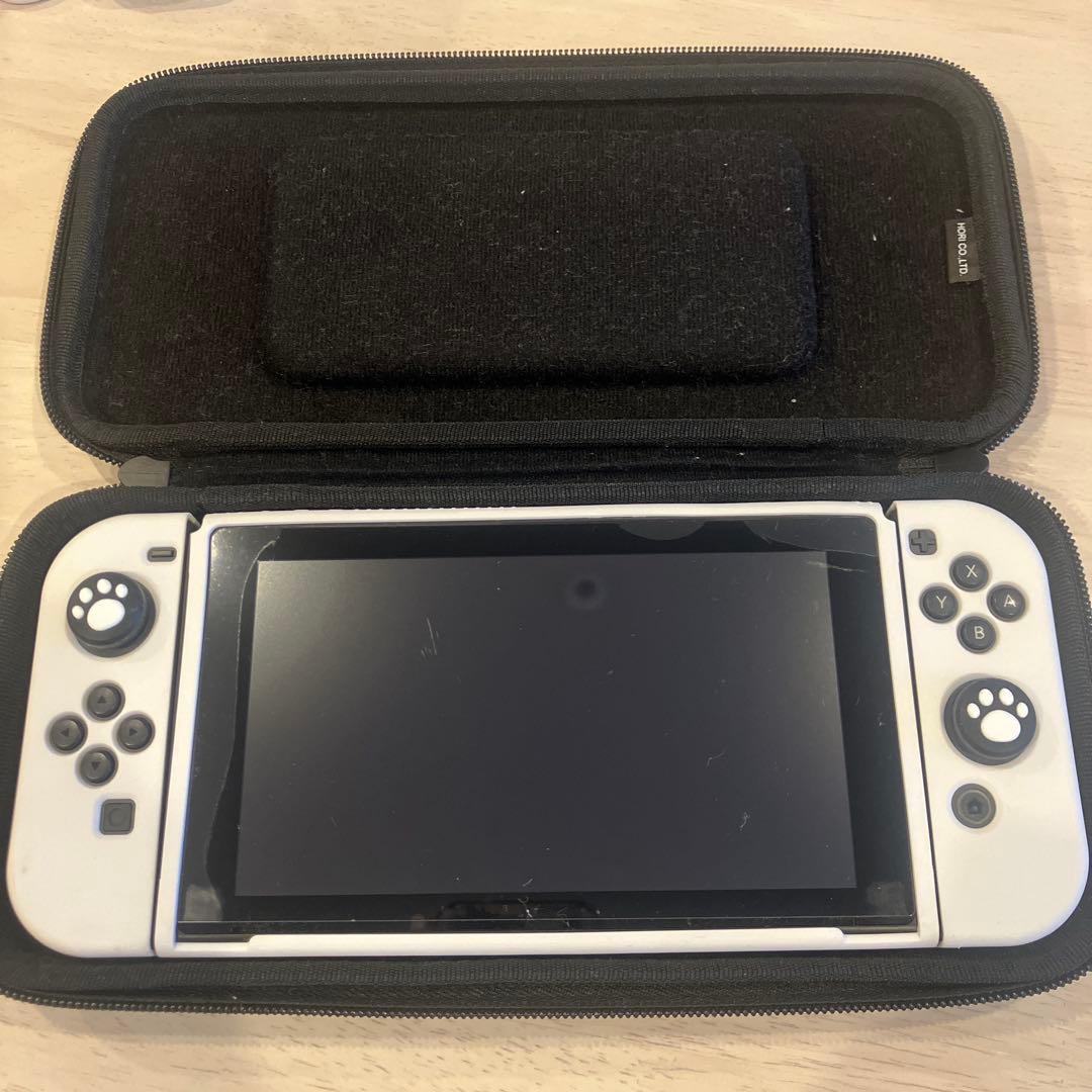 Nintendo Switch セット　（画面傷あり、裏面スタンドなし） Nintendo Switch - 画面傷あり 任天堂スイッチの通販 by まーぶる's