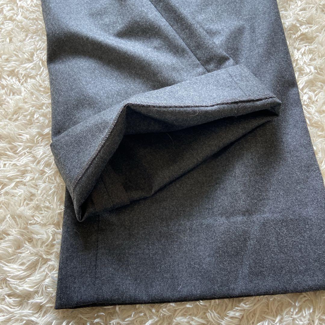 マーガレットハウエル ワイドパンツスーツ 2/3 グレー ウール