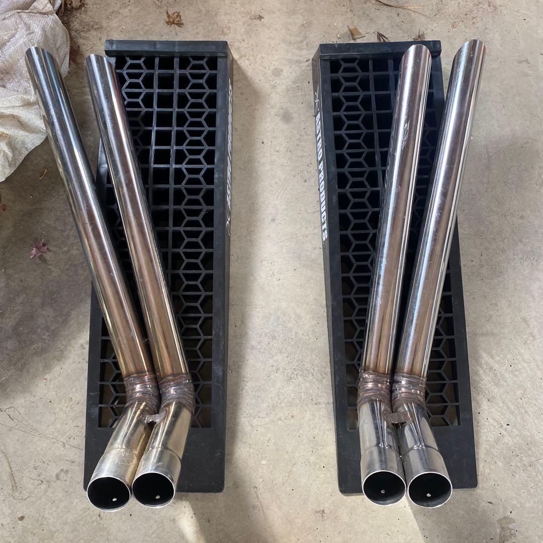 シュンまる様専用 48φ竹槍2本出しマフラー左右セット - メルカリ