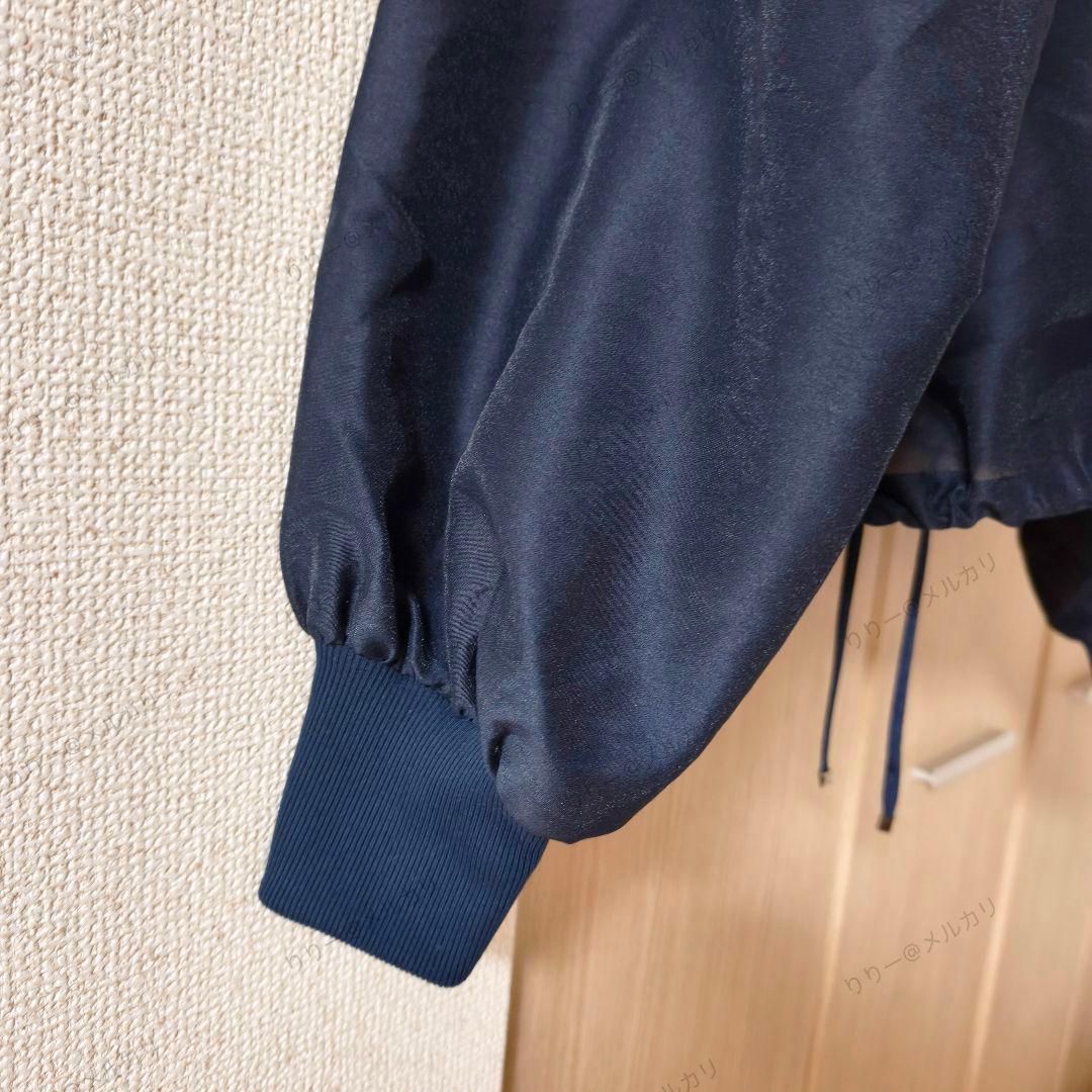 25SS美品 IENA シアーノーカラーブルゾン ネイビー イエナ - メルカリ