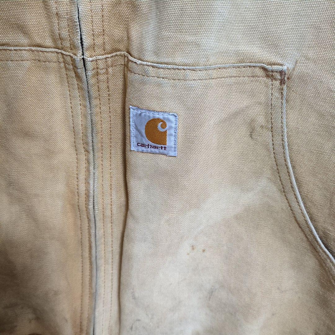 G53【USA製】Carhartt アクティブジャケット【メンズ3XL】ベージュ