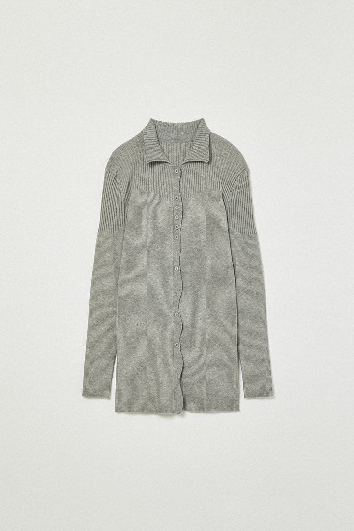 Eaphi】RANDOM WAVE KNIT SHIRT