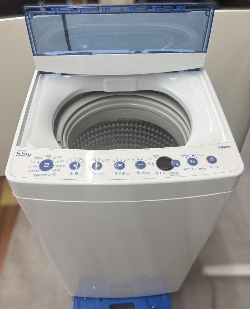 ゆき人 ハイアール 全自動電気洗濯機 JW-C55FK 5.5kg