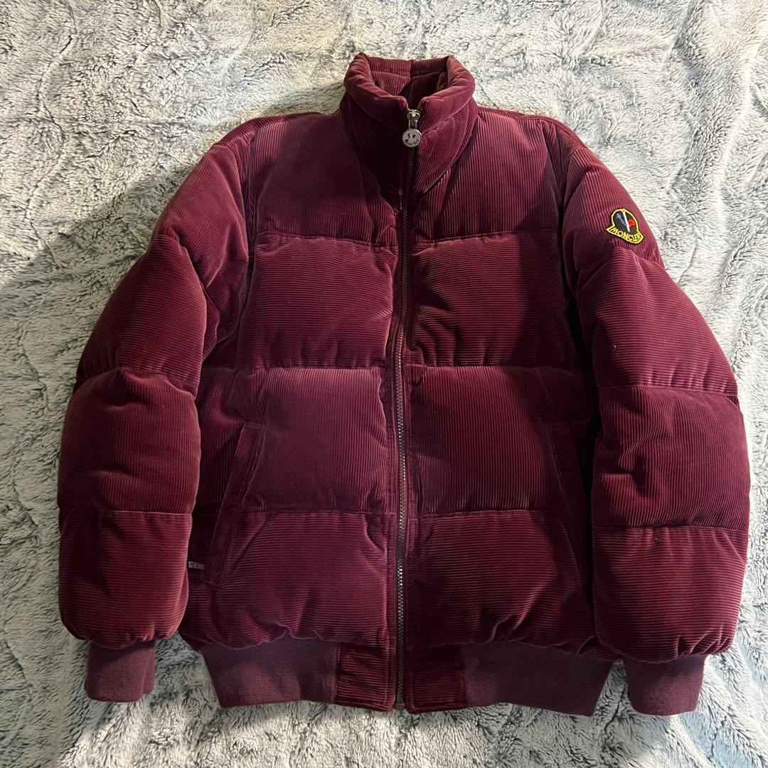 【激レア】モンクレール　コーデュロイ　ダウンジャケット　ヴィンテージ　アシックス 希少 モンクレール アシックス社 ヴィンテージ コーデュロイ ダウン