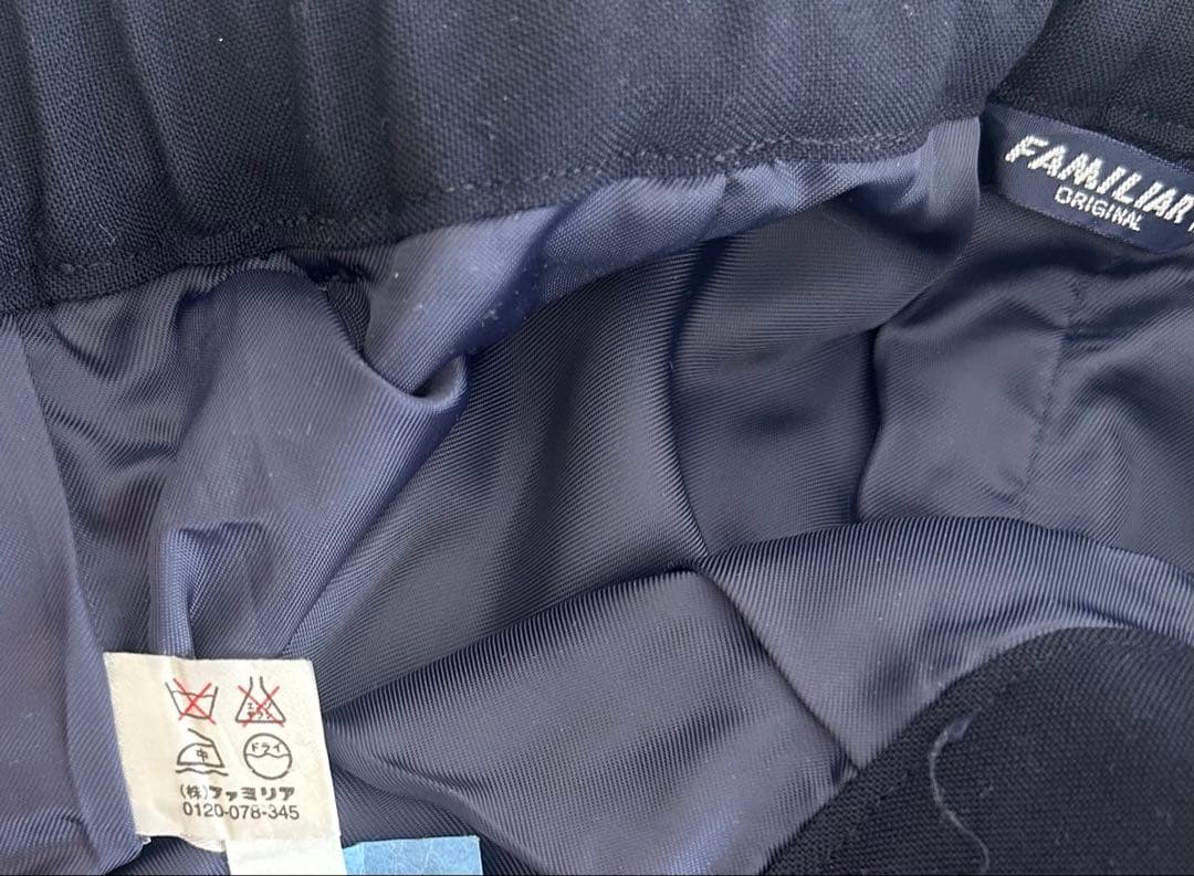 ファミリア】ネイビー フォーマルスーツ 120cmお受験卒園式入学式冠婚