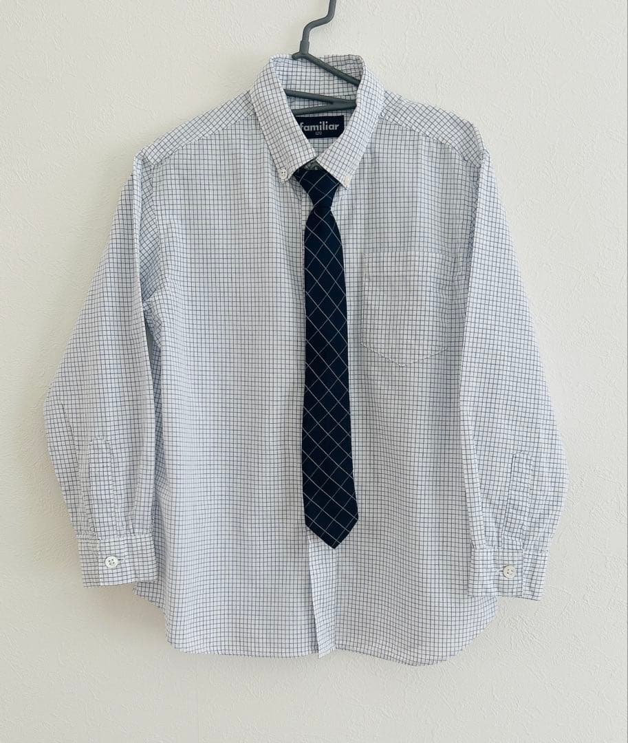 ファミリア】ネイビー フォーマルスーツ 120cmお受験卒園式入学式冠婚