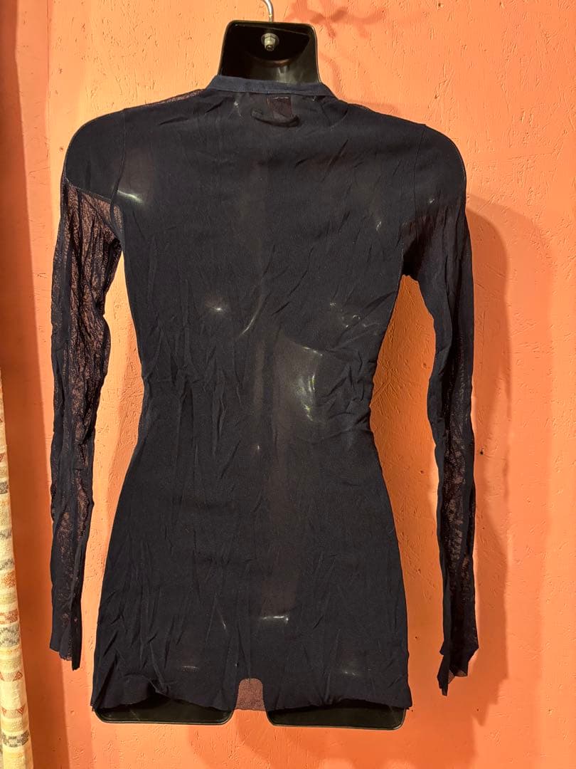 Jean Paul Gaultier パワーネット M ネイビー長袖トップス