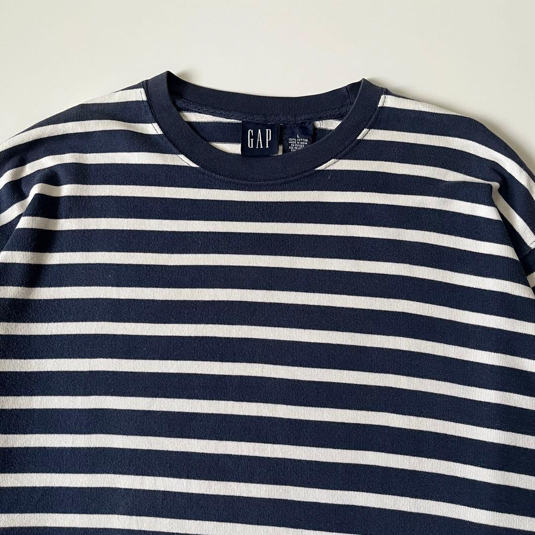 90s old gap オールドギャップ ボーダー ロンT - メルカリ