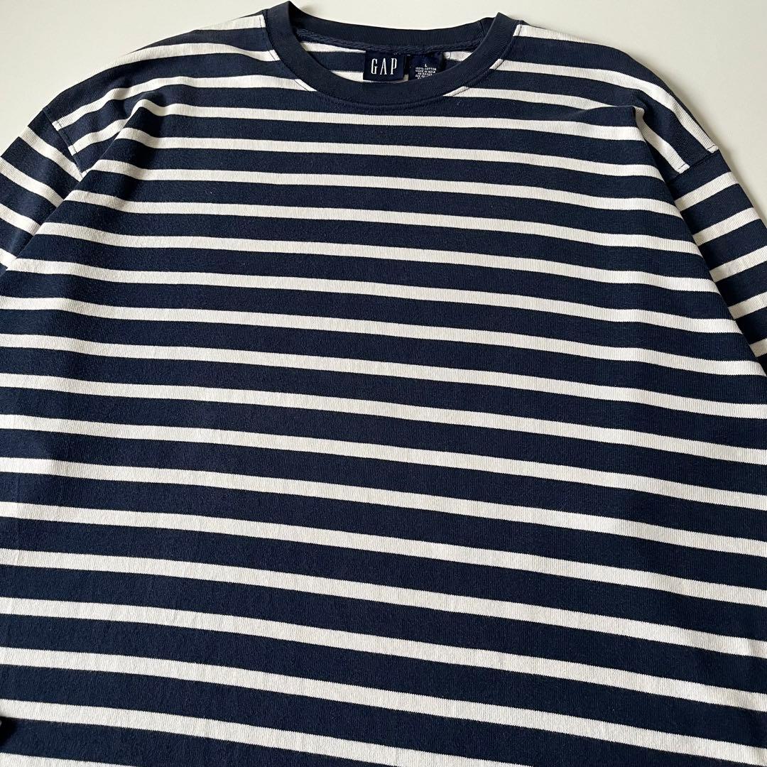90s old gap オールドギャップ ボーダー ロンT - メルカリ
