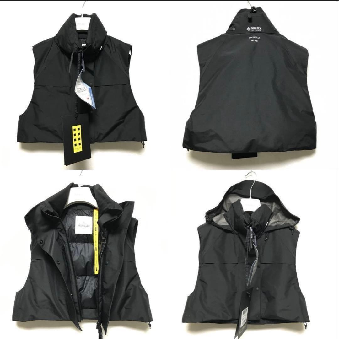 MONCLER × HYKE ダウン ベスト サイズ1 ブラック ゴアテックス - メルカリ